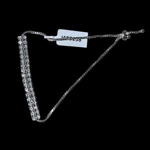 Silver Diamond Bracelet. Authentic Diamonds. Size can be adjusted to fit.